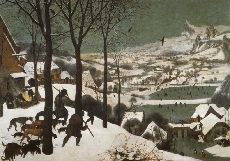 Pieter Bruegel Hunters in the snow oil painting picture